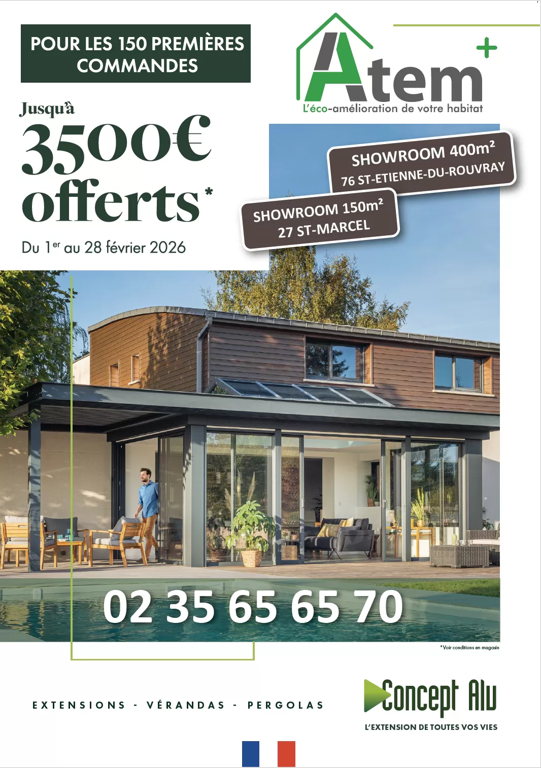 Offre concept Alu - 3500€ de remise - Atem+ 