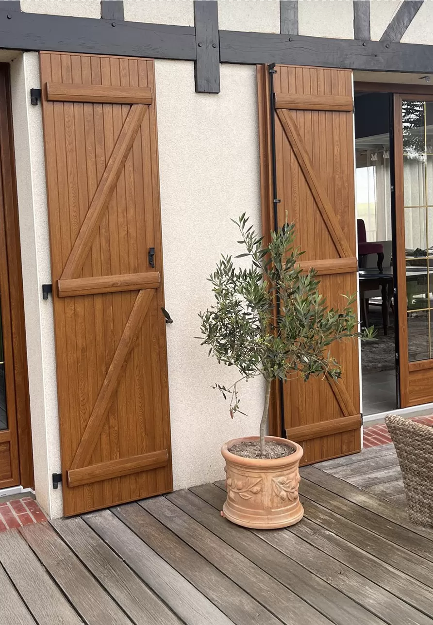 Volets aluminium et bois Atem+